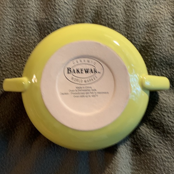 World Market ceramic bakeware.  Set of 3.  Green and blue. Approx 7.5” x 2.25” - Picture 2 of 9